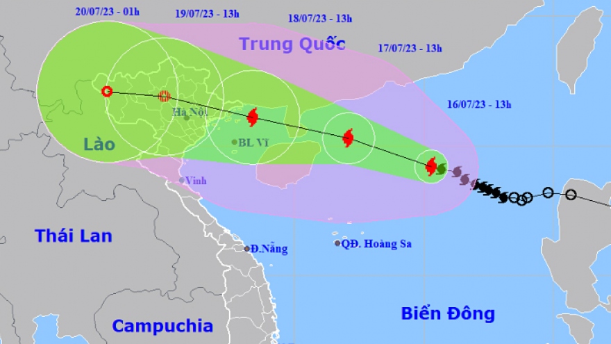 Storm TALIM gains strength, heavy rain expected in northern Vietnam